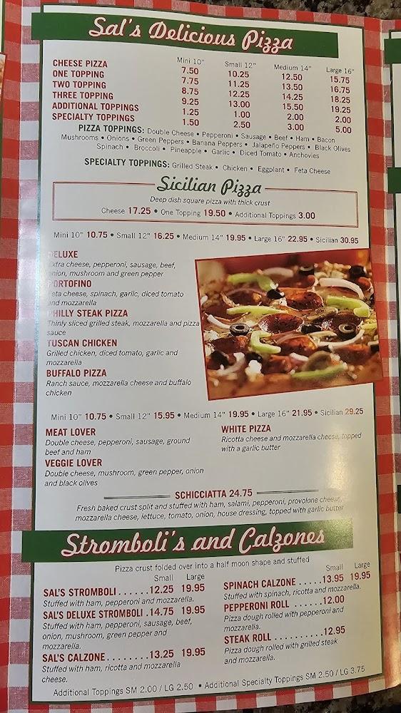 Sal's Italian Restaurant-Grill Menu image 2