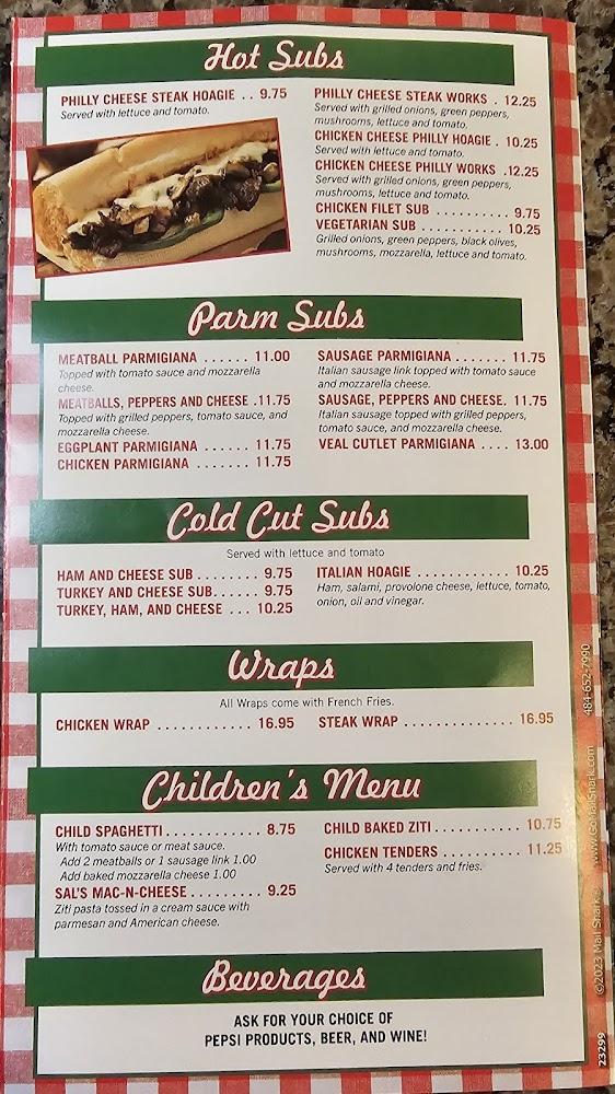 Sal's Italian Restaurant-Grill Menu image 4